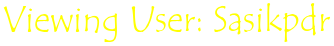Viewing User: Sasikpdr